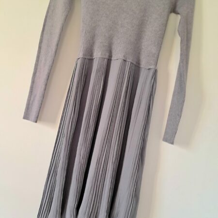 Robe bi-matière à plis  TU/36-38