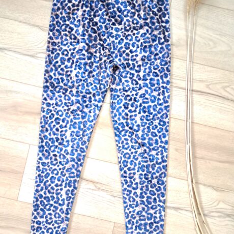 Legging velours léopard - L