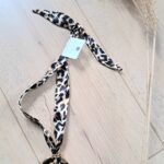 Collier tissu léopard