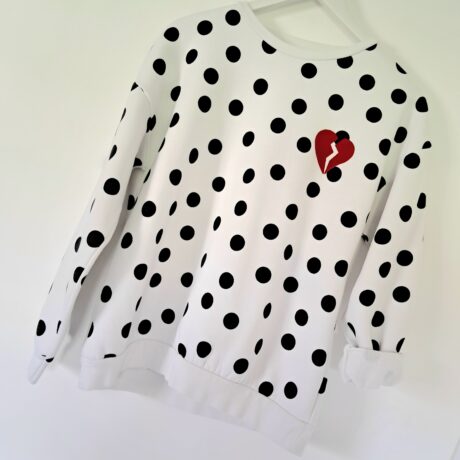Sweat LOVE à pois - S/36