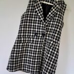 Blazer mi-long carreaux - T 38/40