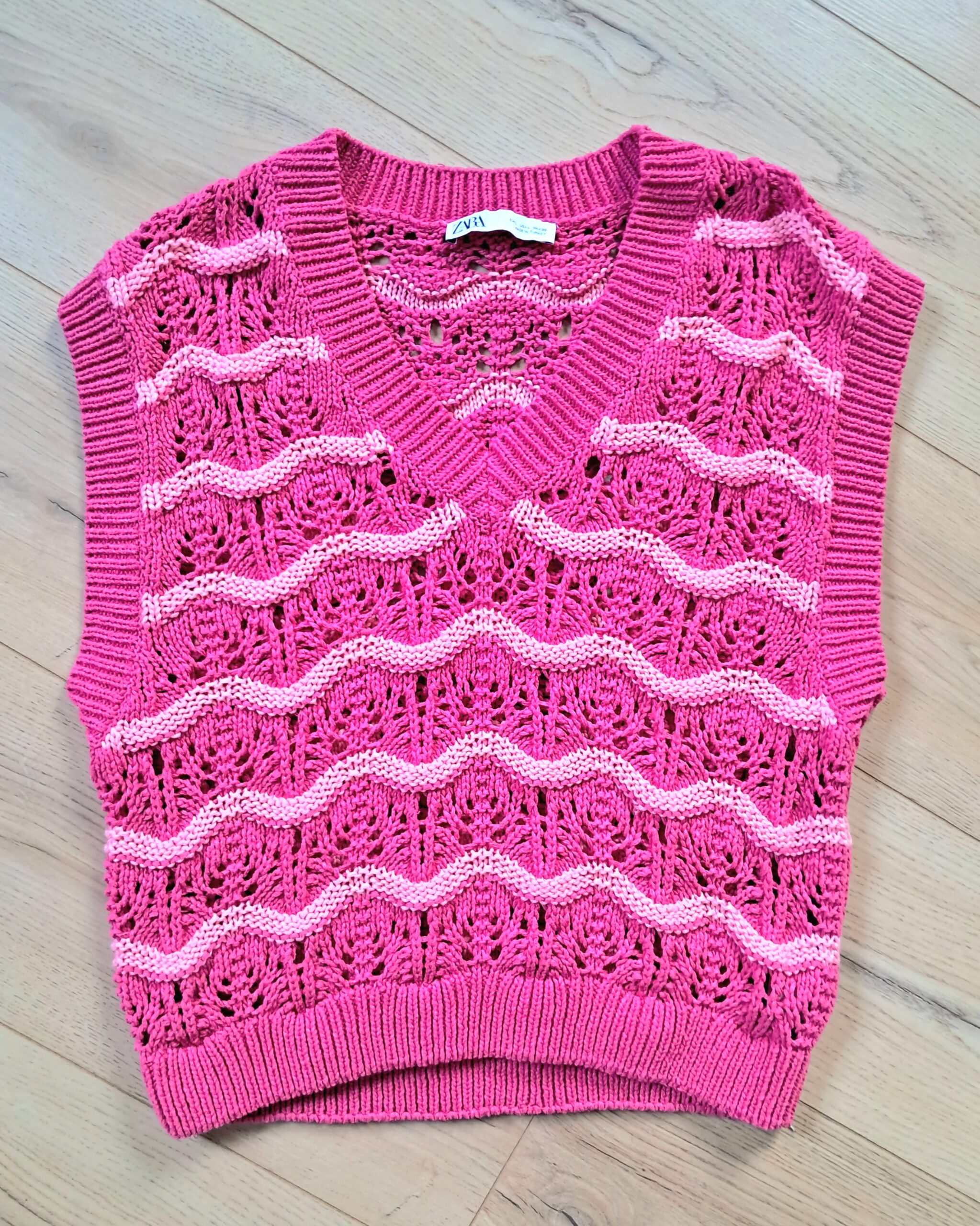Pull sans manches en crochet - L – Image 3