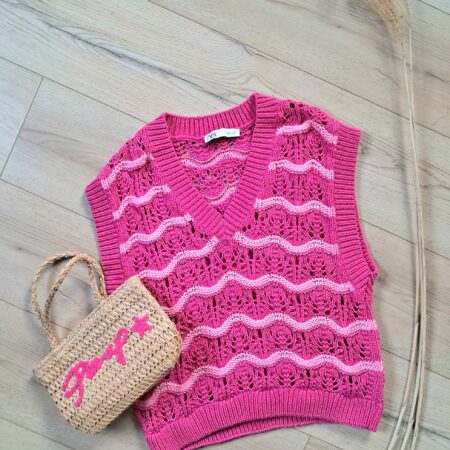 Pull sans manches en crochet - L