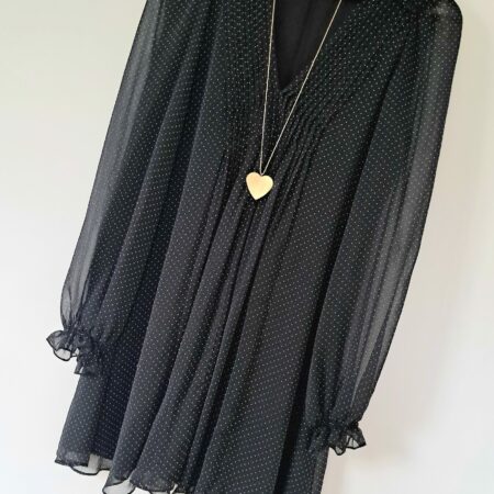 Robe mini à pois - M