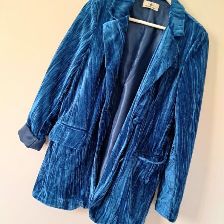 Veste de blazer en velours