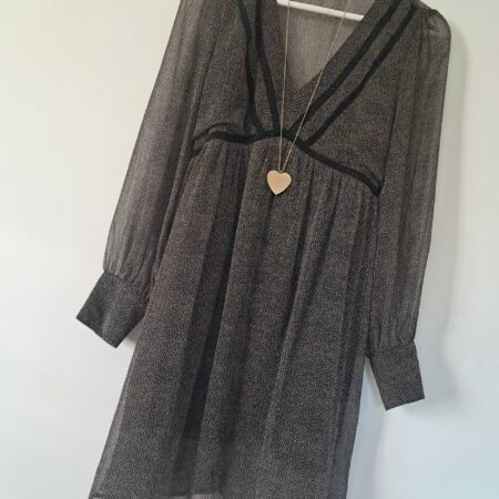 Robe dentelle & pois  M (38/40)