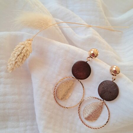 Boucles d’oreilles Aura Dorée